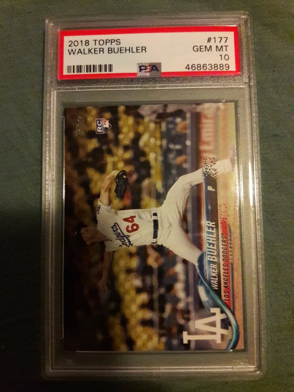 2018 Topps Walker Buehler PSA 10 #177