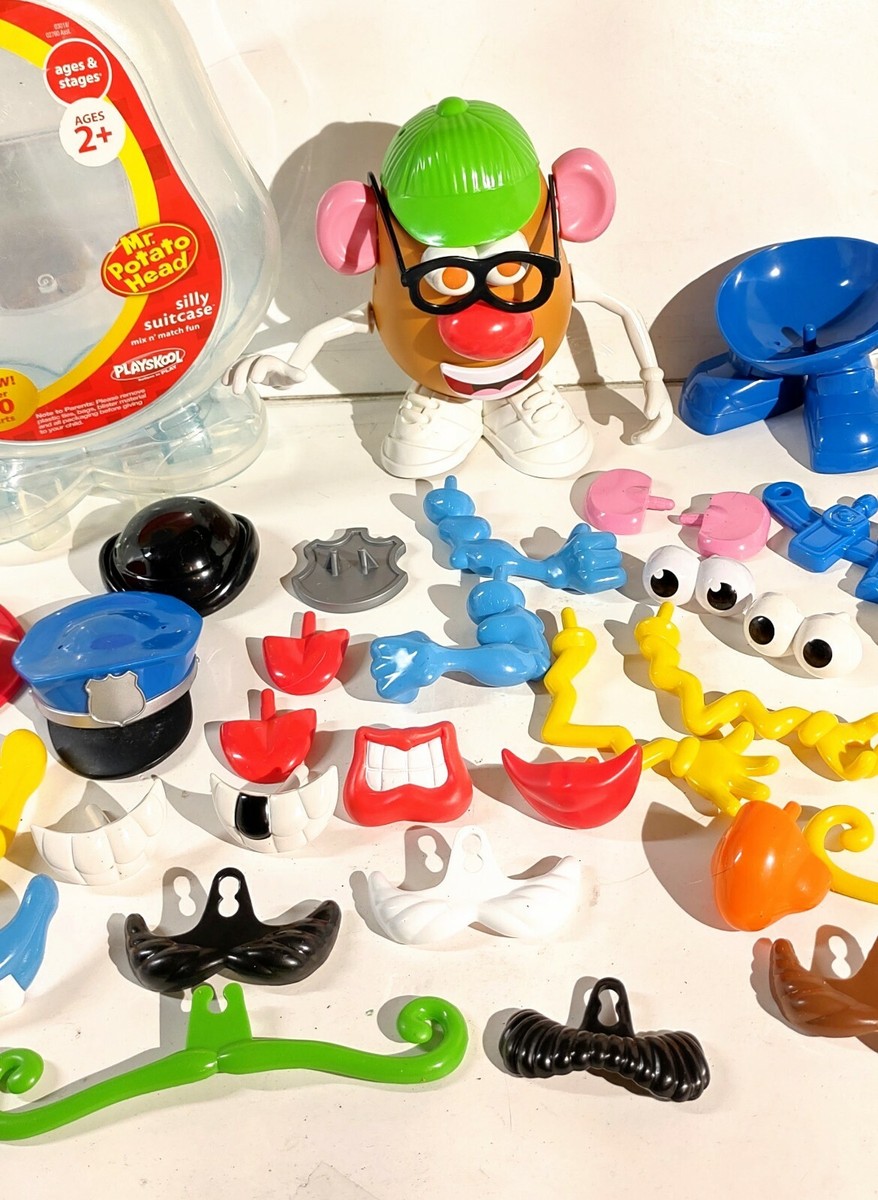 Classic Mr Potato Head Silly Suitcase 42 parts 2007 Playskool