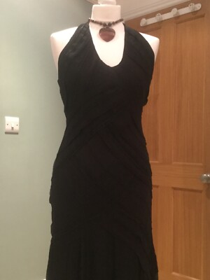 NEW COAST ANYA MAXI DRESS BLACK SIZE 10 | eBay UK