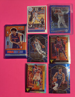   76ers Lot WOW   Maxey Curry Harris Optic Select + NBA Hoops Sealed Pack 