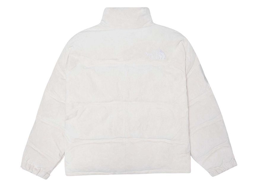 Supreme The North Face Suede Nuptse Jacket Stone image 2