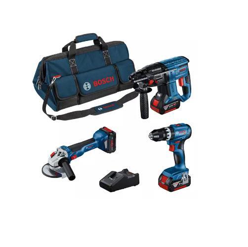 Bosch Professional Kit 3 utensili Brushless 18V con batterie