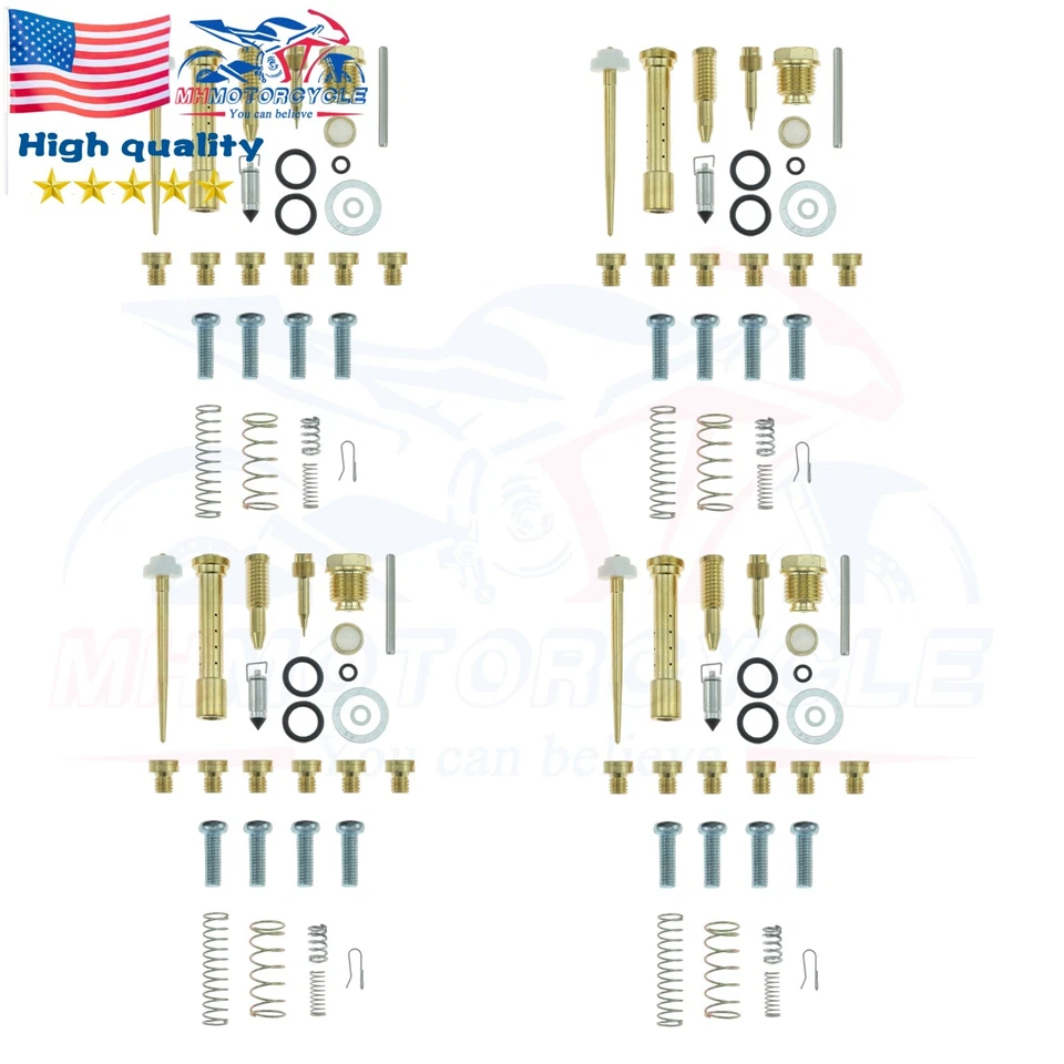4X Carburetor Rebuild Repair Kit For 1980 81 82 1983 Yamaha Maxim 650 XJ650 -US Foto 4 de 4