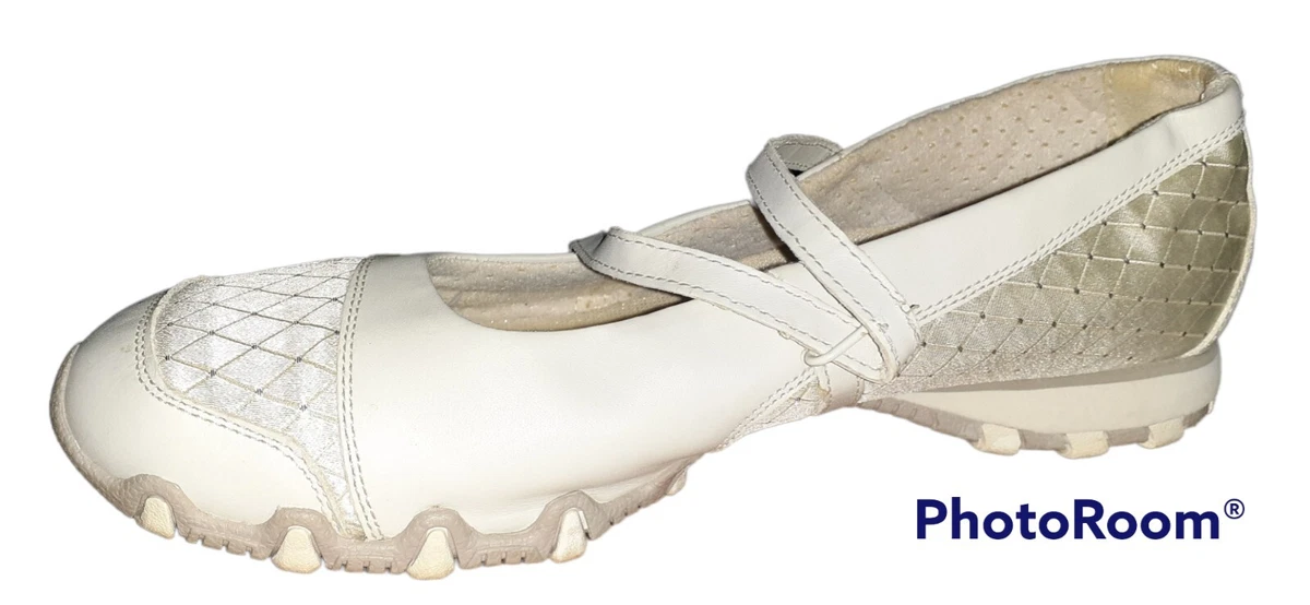 Skechers white sales mary janes