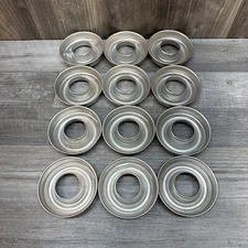 Vintage Aluminum Mini Bundt 3 5/8 Molds Jello Baking/Crafting Pan Tins Lot of 12
