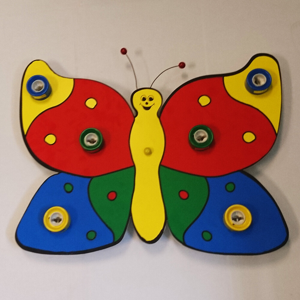 Litecraft Wall Light Butterfly 6 Arm E14 Fitting - Multi Coloured Clearance