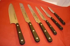 J.A. HENCKELS INTERNATIONAL EVERSHARP STAINLESS 6 KNIVES KNIFE