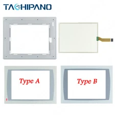 Front Case for 2711P-T12C6B1 2711P-T12C6B2 Cover with Touch Screen + Overlay