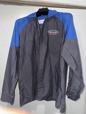 Blue FORD RACING Mechanic Button Down Shirt  Long Sleeve Embroidered  sz L