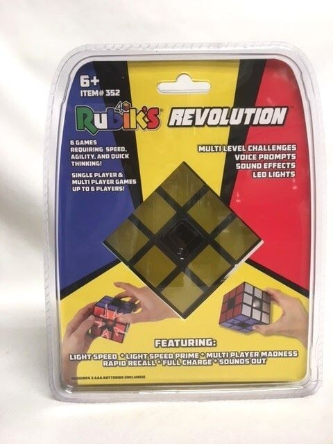 MIB Rubik’s Revolution Cube Puzzle 6 Electronic Games, Light Speed Mint ...