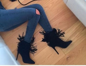 zara heeled booties