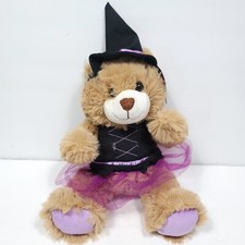 Halloween Costume Witch Bear Tutu Plush Stuffed Animal 12" With Tags