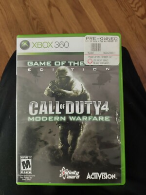 Call of Duty 4 Modern Warfare Game of the Year Edition Microsoft Xbox 360