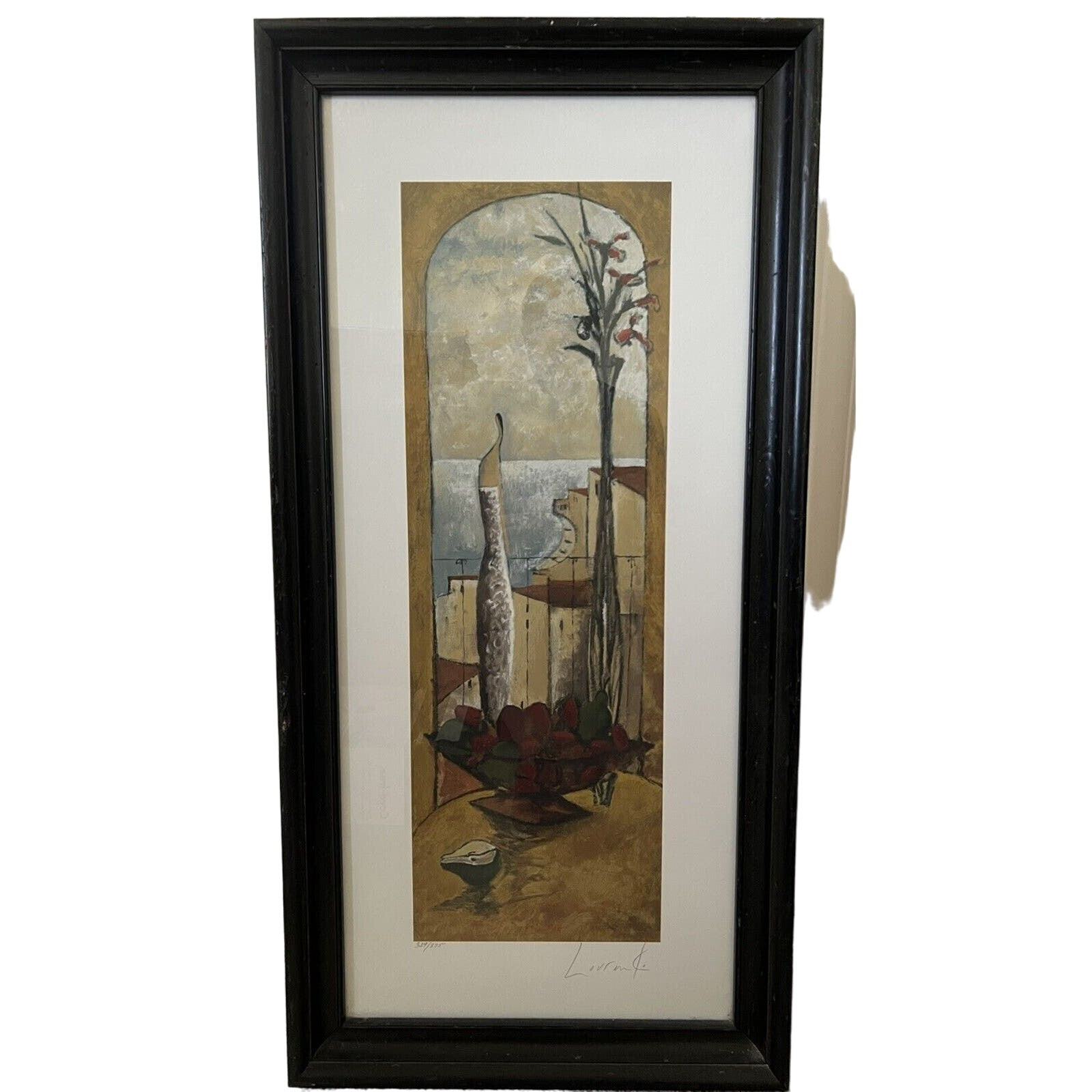 Mujer by Lourenco Framed Signed Numbered Excellent Rare Art