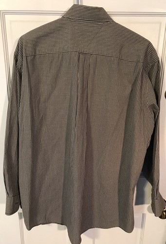 Tommy Hilfiger Casual Button Down Shirt Men’s 16 / Large Brown Check!!! - Picture 2 of 2