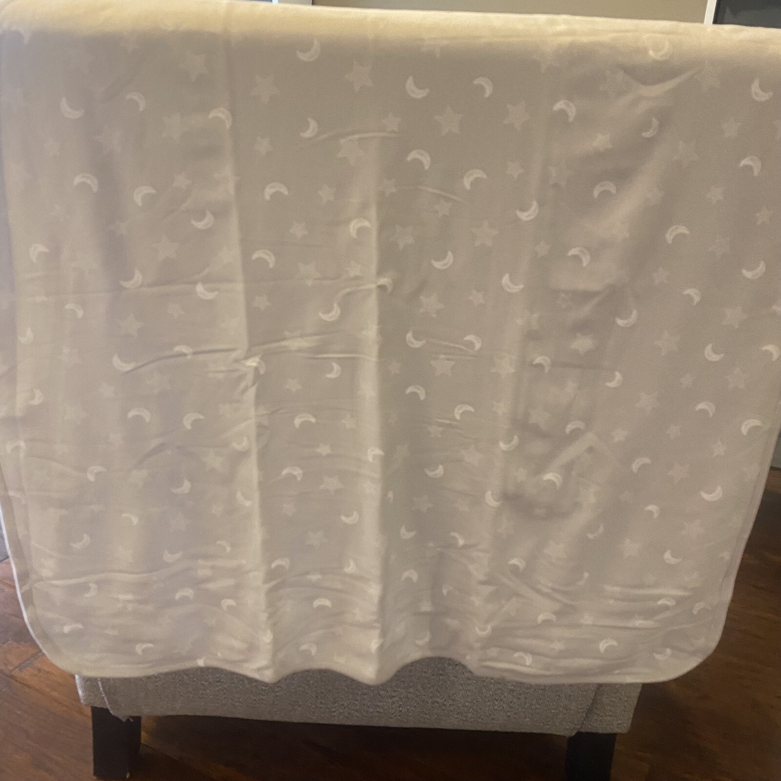 Kissy Kissy Baby Unisex Grey Gray Star Gazer Blanket One Size