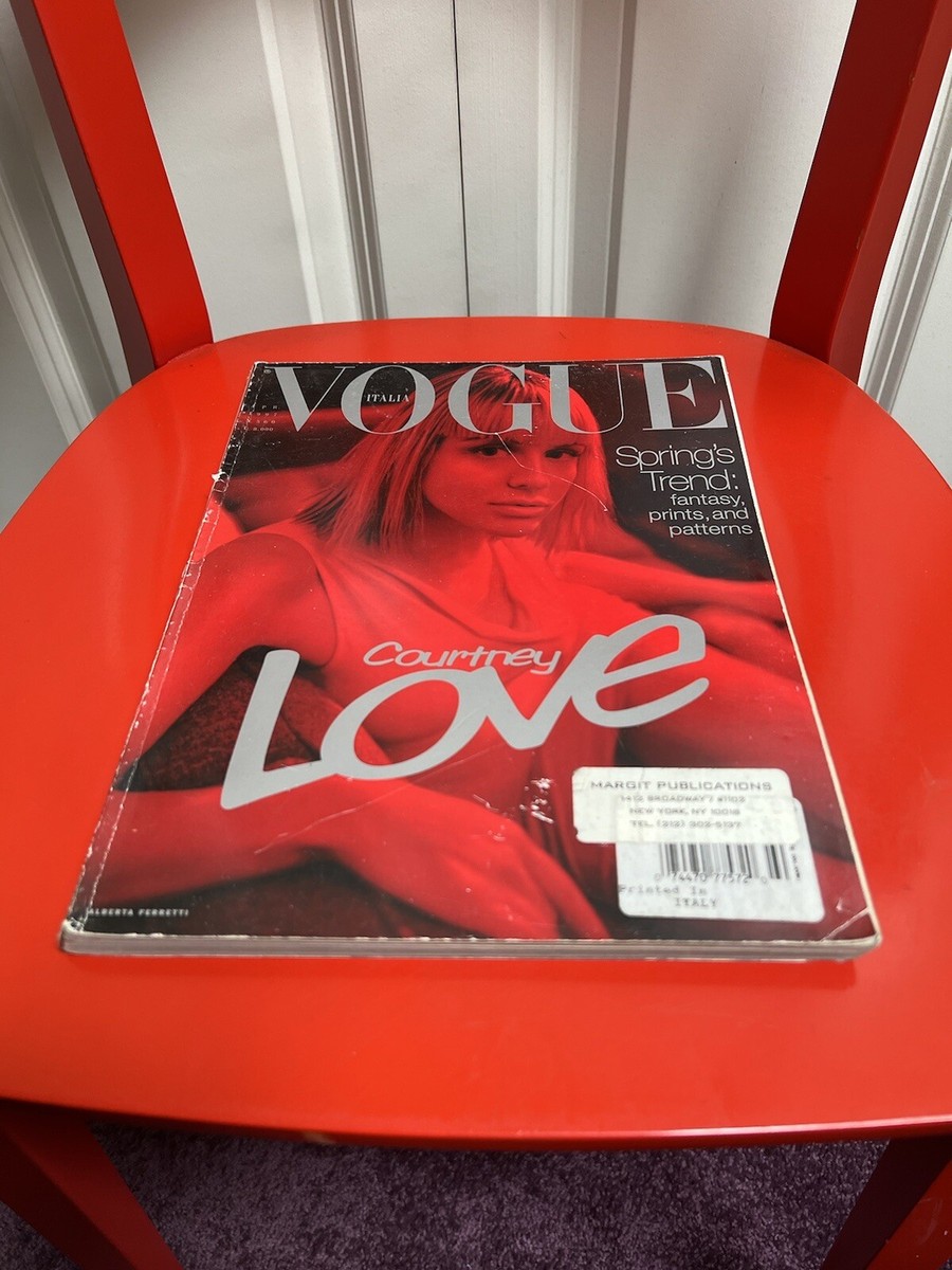 VOGUE ITALIA April. '97 N.560/Courtney Love/Purple Fashion