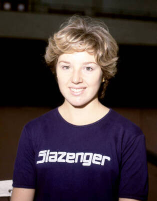 British professional tennis player Michelle Tyler poses London Oct- Old Photo 1