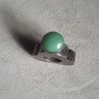 TAXCO 925 Sterling Silver Green Cabochon 1970S NICE BOTTLE. — photo 2