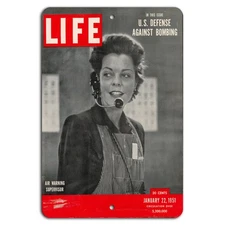 Vintage LIFE Magazine Cover: 1951 Air Warning Supervisor Tribute