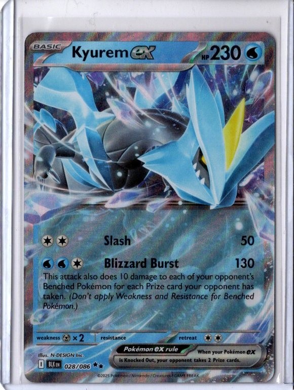 Kyurem Ex 28/86 Black Bolt Pokemon Card