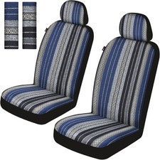 Baja Saddle Blanket Car Seat Covers Front Set With Seat Belt Pads Washable B... Baja Saddle Blanket Car Seat Covers Front Set With Seat Belt Pads Washable B...