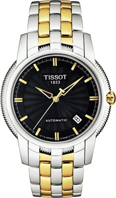 Nos TISSOT BALLADE III AUTOMATIK Uhr T97.2.483.51 schwarzes Zifferblatt...