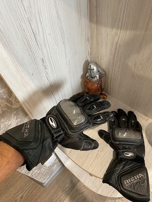 Richa men's leather motorcycle gloves, size M