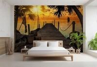 Komar Sunrise Schlafzimmer Deko Tapete 368X254 Cm Fototapete Insel