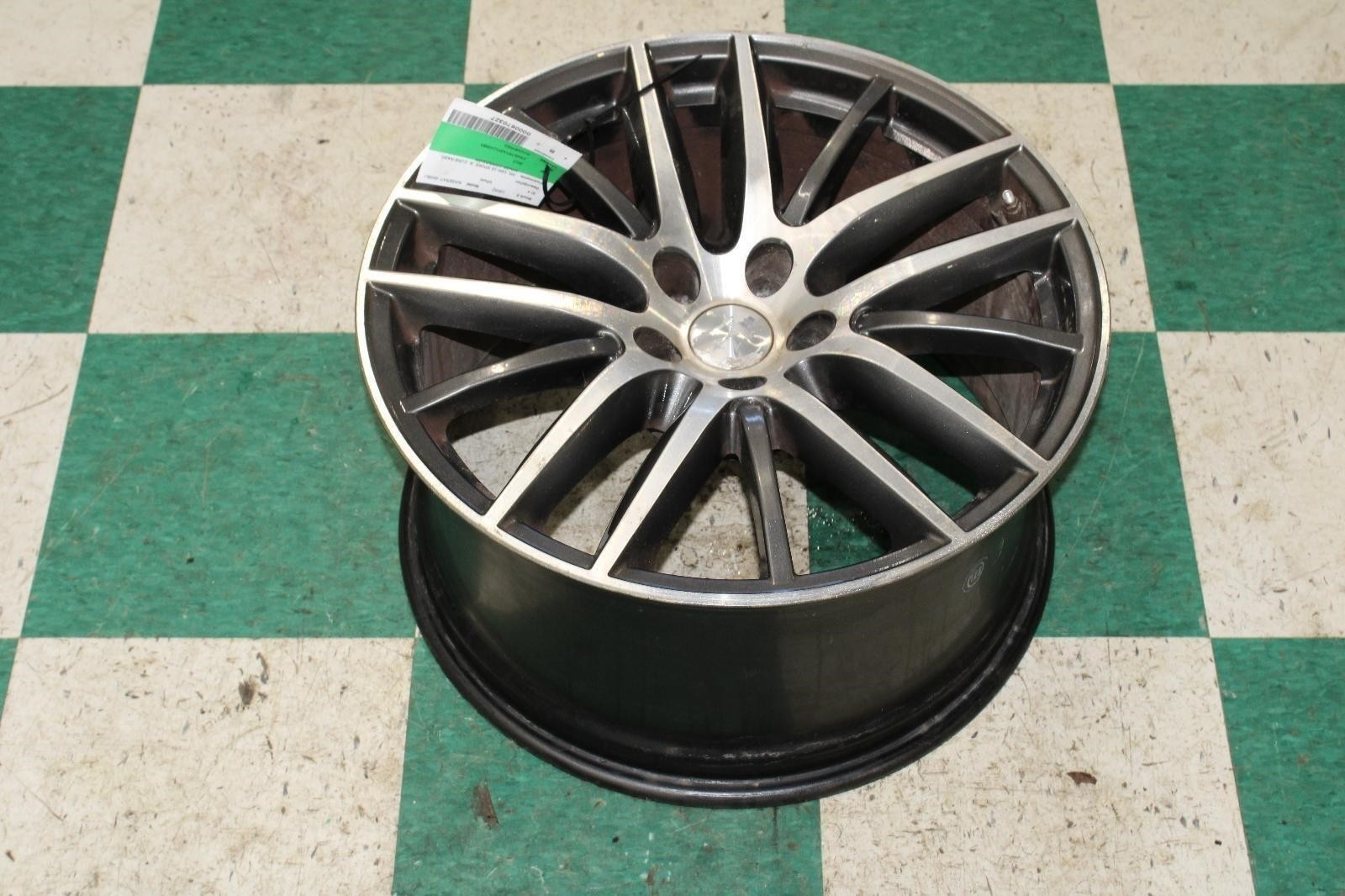 ⚠️WORN⚠️ 14-17 Ghibli OEM Grey Silver Alloy Rear Wheel 19" Fifteen Spoke WTY Rim