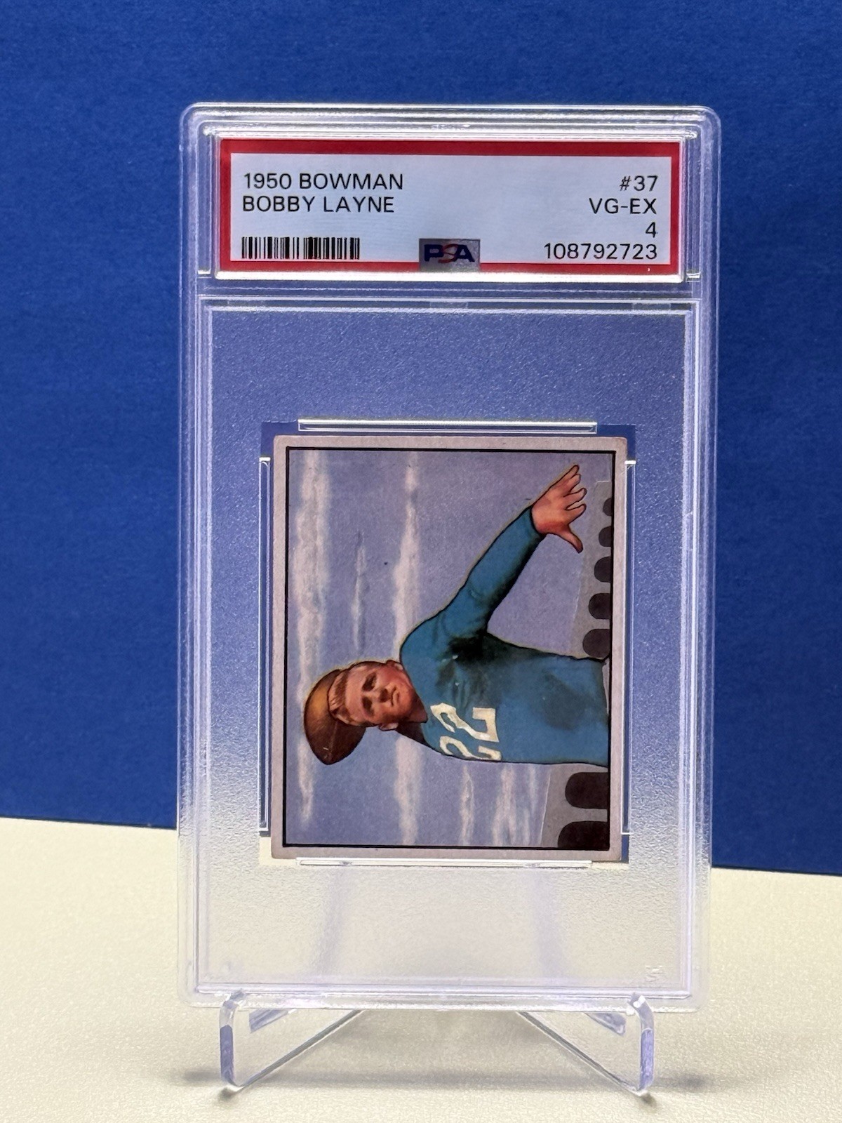 1950 Bowman Bobby Layne #37 PSA 4 VG-EX