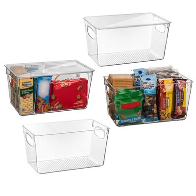 ClearSpace Kitchen Storage Bins with Lids   Perfect Pantry & Fridge Organizer