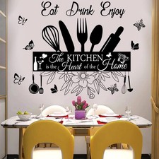 Kitchen Wall Stickers Decor Removable Vinyl Decals for Stylish Kitchen