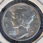 1917 P Mercury Dime 10c High A.U FULL BANDS