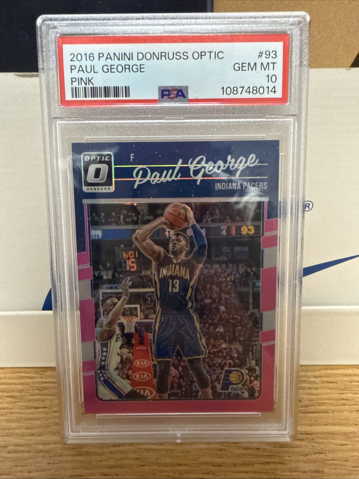 2016-17 Panini Donruss Optic - Paul George #93 Pink Prizm /25
