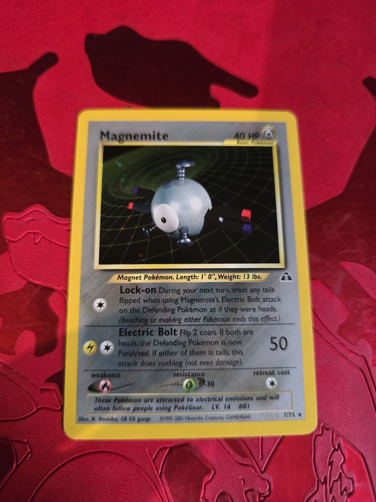 NM Magnemite Holo 7/75 Neo Discovery Pokemon Card