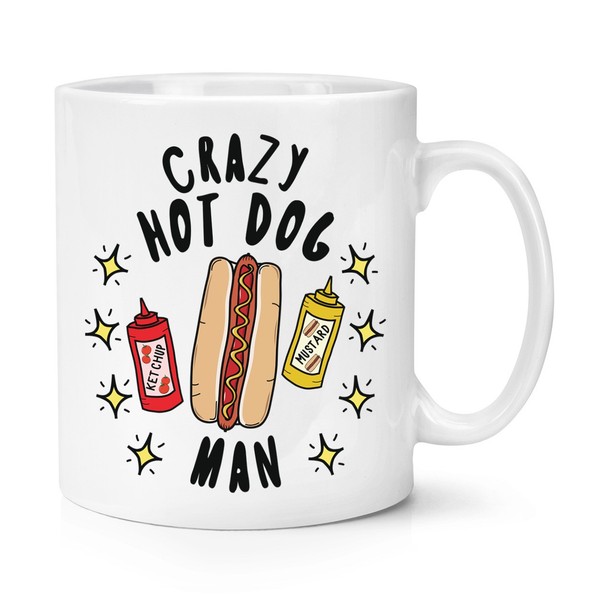 VerrüCkte Hot Dog Mann Stars 284Ml Becher Tasse Fast Food Lustiger Witz Chili-image