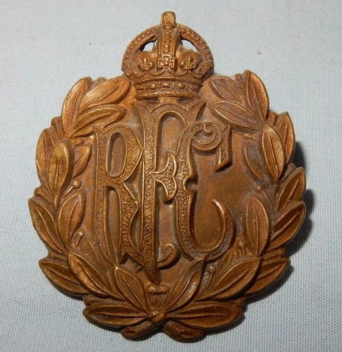 WW1 RFC ROYAL FLYING CORPS AIR FORCE ECONOMY MILITARY CAP BADGE GENUINE