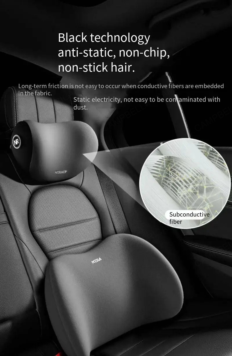 Poggiatesta Cuscino Auto Memory Foam Collo Supporto Lombare Schiena Comfort - Miniatura 13