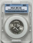 1957 Franklin Half in NGA Holder