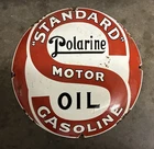 Vintage style Standard Oil Company Gasoline Porcelain Sign Gas Service Station*