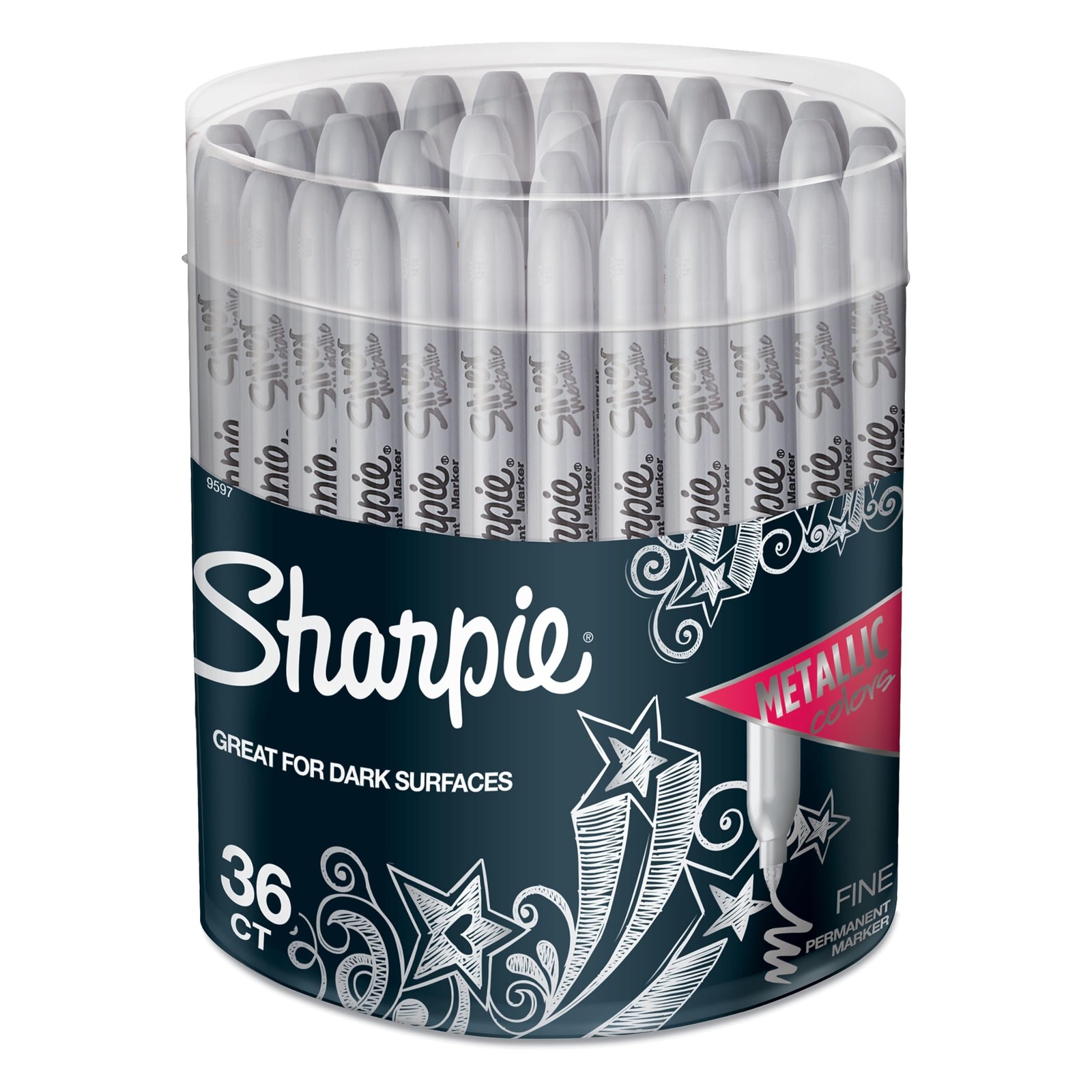 Fine Point Silver 36/pack (9597)