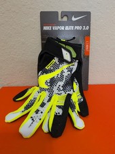 Nike Vapor Elite Pro 3.0 Baseball Batting Glove White Volt size Adult Large L LG