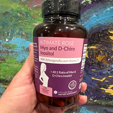 Intimate Rose Myo & D-Chiro Inositol + Ashwagandha Vitamin D 120 Capsules