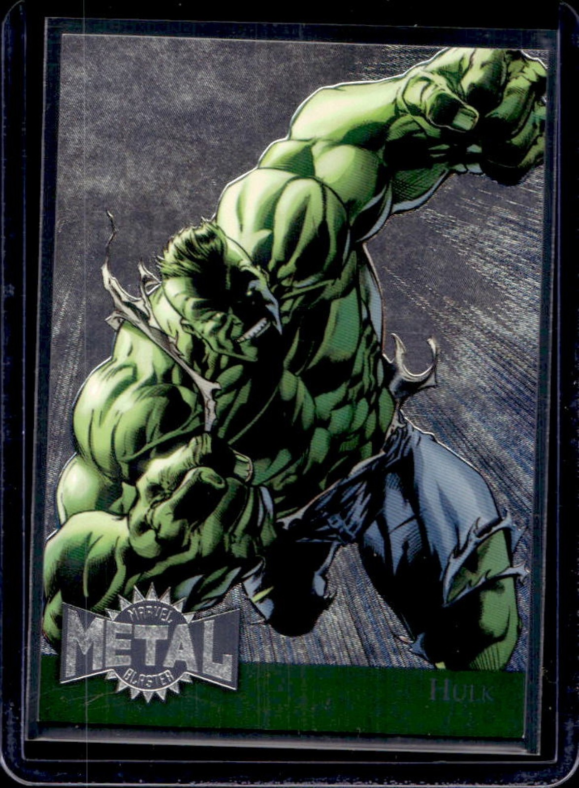 2015 Fleer Retro Marvel Hulk 1995 Flair Metal Blaster #20