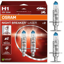OSRAM H1 Night Breaker Laser +150% Next Generation H1 Car/Van Headlight Bulbs x2