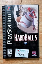 Hardball 5 Sony PlayStation 1, 1995, Longbox with Manual, Complete in Box