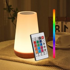 Small Night Light,Rechargeable Bedside Touch Light, Portable Desk Edge Light ...