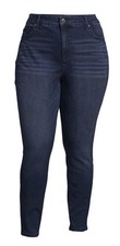 Terra  Sky Women's Plus Size Skinny Jeans Dark Wash Size 26W NWT Fast Ship 