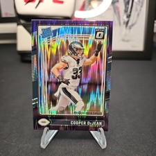 Cooper DeJean 2024 Panini Donruss Optic Rated Rookie Purple Shock Prizm #221 RC